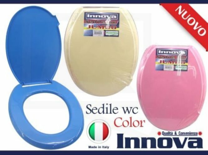 Sedile Coprivaso Wc Water Copriwater Bagno In Pvc Universale Blu Idea