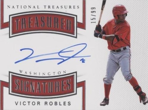 2018 Panini National Treasures - Victor Robles #TS-VR