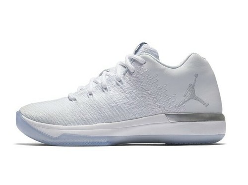 Air Jordan 31 Low Pure Money BG UK 3.5 EUR 36 White Metallic