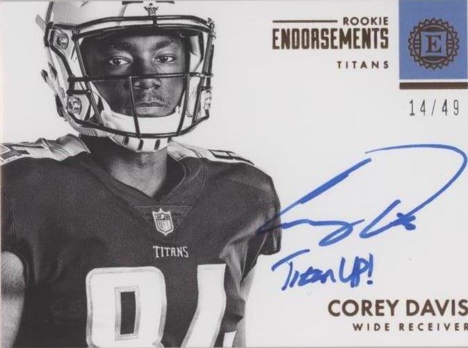 2017 Panini Encased Corey Davis #RE-CDV