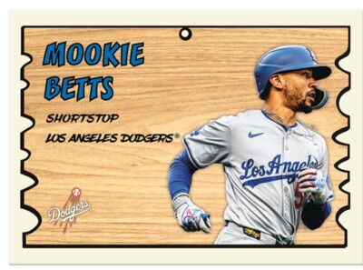 2024 MOOKIE BETTS TBT Throwback Thursday 1959 Topps Wacky Plaks Set 21 DODGERS