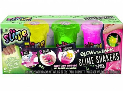 So Slime DIY Slime Shaker Glow In The Dark 3-Pack [Yellow, Green & Pink]