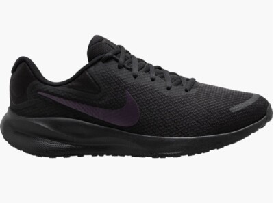 Nike Revolution 7 Road Men s Running Sneaker- Black/ Off Noir- Size14 M