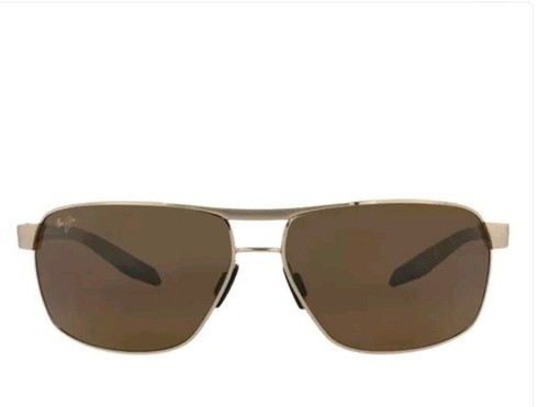 Pre-owned Maui Jim The Bird Polarized Sunglasses 835-16 Hcl Bronze Monel Metal Men In Gray