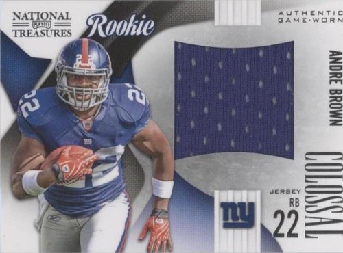 2009 Playoff National Treasures Andre Brown #15