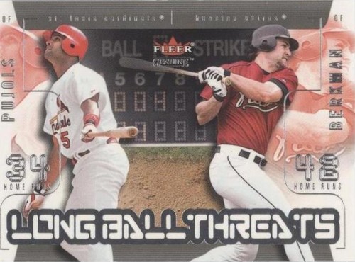 2003 Fleer Genuine - Albert Pujols Lance Berkman #14 LB