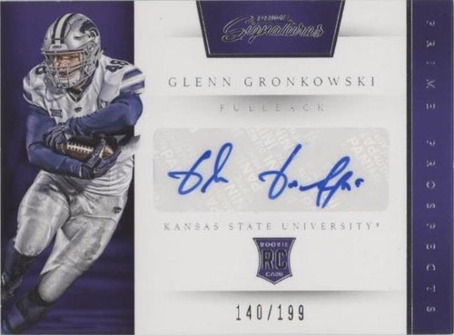 2016 Panini Prime Signatures Glenn Gronkowski #244