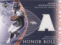 2003 Upper Deck Honor Roll Mike Anderson #DL-AN