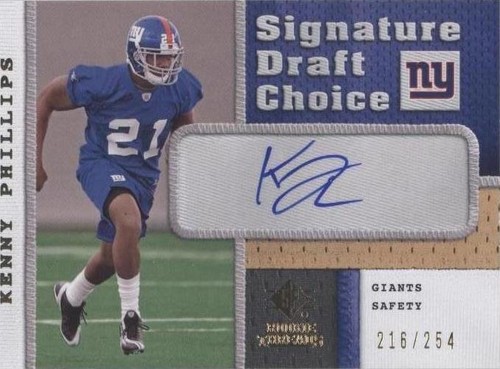 2008 SP Rookie Threads Kenny Phillips #SDC-KP