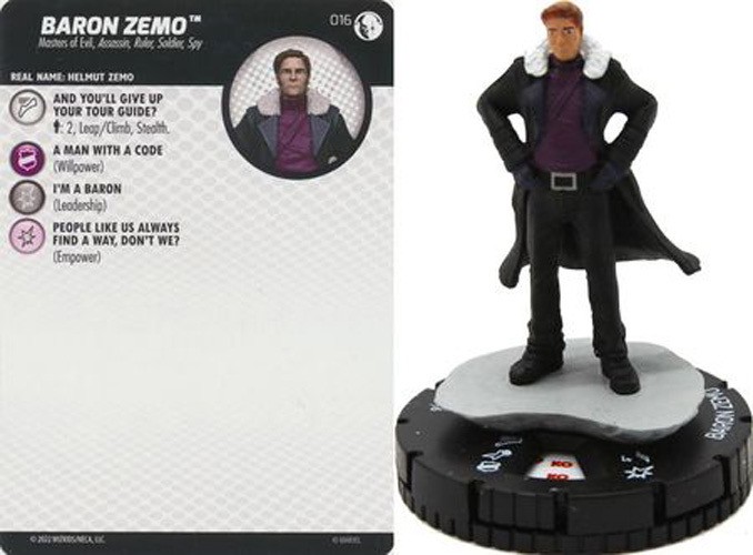 Marvel Heroclix Disney+ : Common Baron Zemo - 016