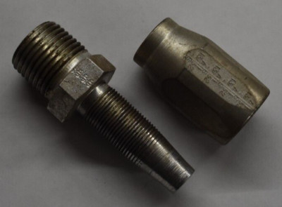 Aeroquip Fitting 4412-8-8S Reusable Hose End, 1/2'' Male Pipe, 1/2'' Hose
