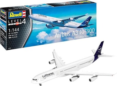 New! Revell 03803 Lufthansa Airbus A340-300 ''New Livery'' - 1:144 scale kit