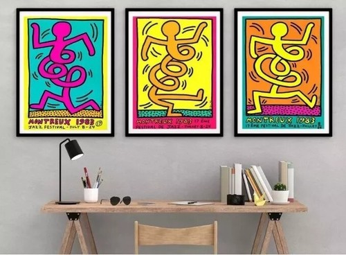 額装品/Montreux Jazz/キース へリング/インテリア/アート/特別品 額装品/モントルー・ジャズ・フェスティバル 1986年（キース へ