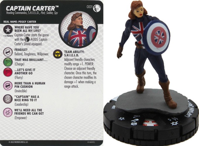 Marvel Heroclix Disney+ : Common Captain Carter - 001