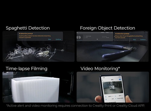 Pre -sale Creality K1C FDM 3D Printer 600 mm/s High-Speed Printing 220*220*250mm