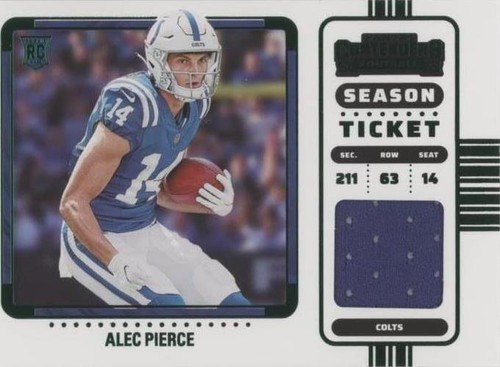 2022 Panini Contenders Alec Pierce #RSV-API
