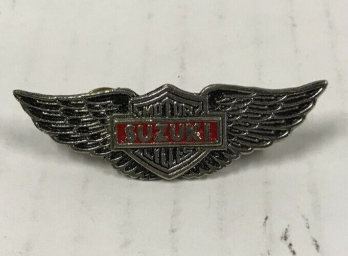 Vintage Suzuki Motorcycles Wings Lapel Pin salesman dealership pin