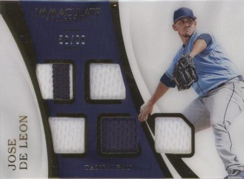 2017 Panini Immaculate Collection - Jose De Leon #IM-JDL