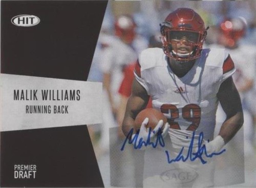 2018 Sage Hit Malik Williams #A-40