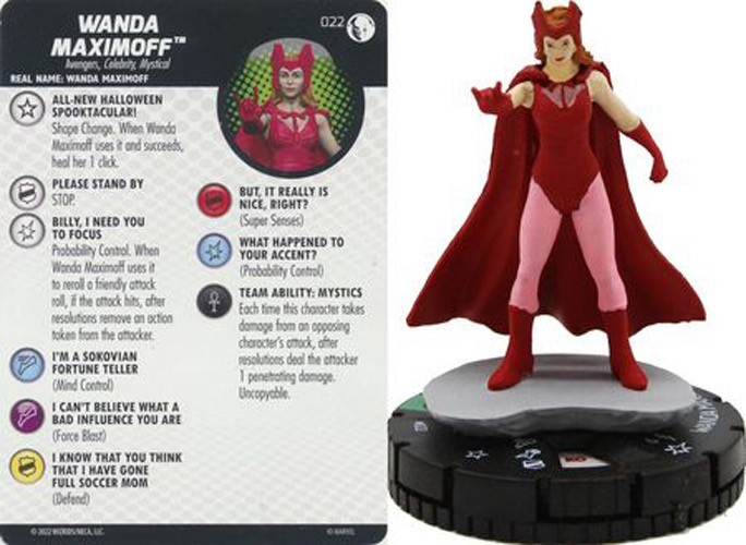 Marvel Heroclix Disney+ Uncommon : Wanda Maximoff - 022
