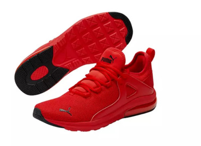 PUMA 38566903 - Men's Electron 2.0 (Medium) Red/Black Mesh Athletic Shoes