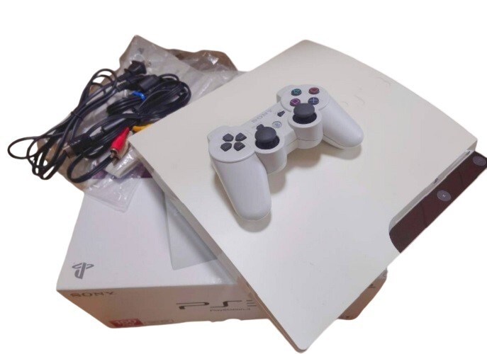 Sony PlayStation 3 PS3 CECH-2500A 160G White Full Set Used