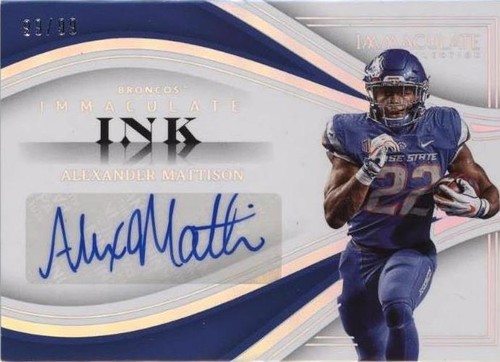 2023 Panini Immaculate Collection Collegiate Alexander Mattison #II-AM