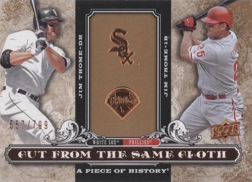 2008 Upper Deck A Piece of History - Jim Thome #CSC-JT