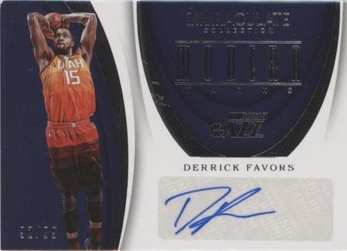 2017-18 Panini Immaculate Collection - Derrick Favors #MK-DFV