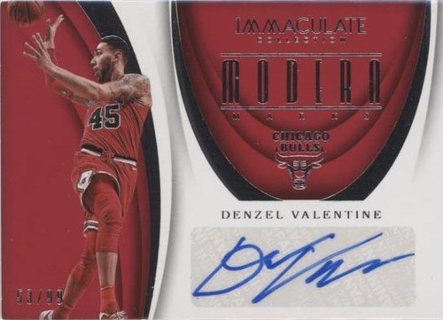 2017-18 Panini Immaculate Collection - Denzel Valentine #MK-DVL