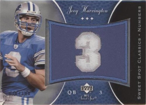 2003 Upper Deck Sweet Spot Joey Harrington #P-JH