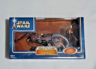 Hasbro Star Wars Attack Of The Clones Anakin Skywalker W/ Swoop Bike A11