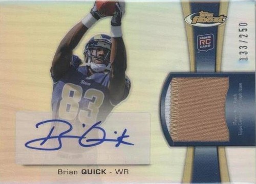 2012 Topps Finest Brian Quick #RAP-BQ