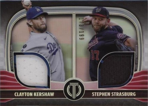 2022 Topps Tribute - Clayton Kershaw Stephen Strasburg #DR2-KS