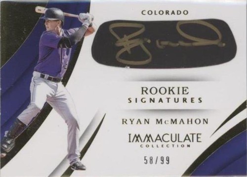 2018 Panini Immaculate Collection - Ryan McMahon #RCS-RM