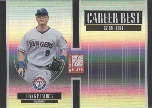 2005 Donruss Elite - Hank Blalock #CB-13