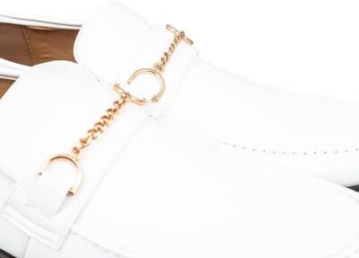 Cousin Eddie Christmas White Shoes Halloween Costume Party Footwear Men's Dress