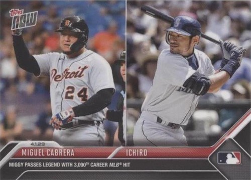 2023 Topps Now - Ichiro Suzuki Miguel Cabrera #25