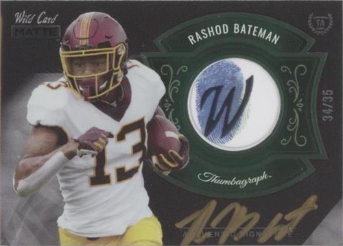 2021 Wild Card MATTE Rashod Bateman #MTA-19