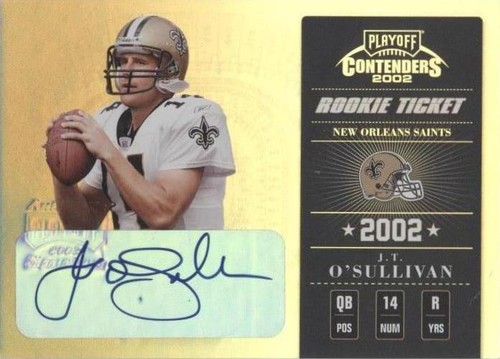 2002 Playoff Contenders J.T. O'Sullivan #184