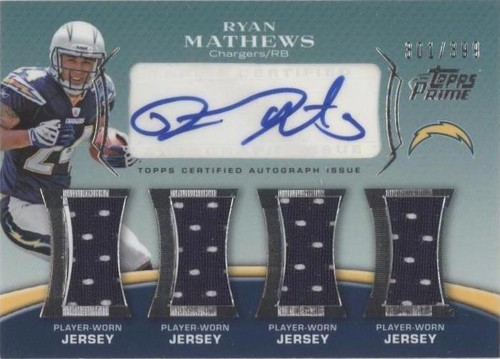 2010 Topps Prime Ryan Mathews #PL5-RM