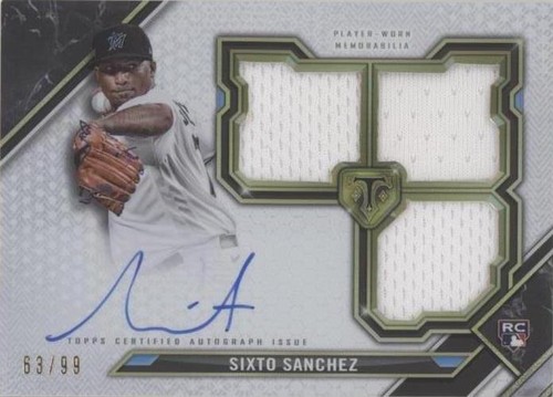 2021 Topps Triple Threads - Sixto Sanchez #RFPAR-SS