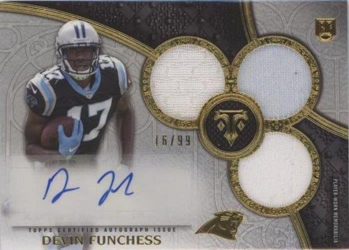 2015 Topps Triple Threads Devin Funchess #112