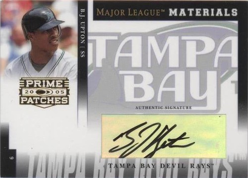 2005 Donruss Prime Patches - B.J. Upton #MLM-22