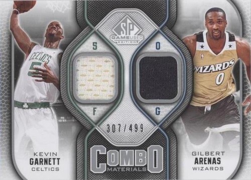 2009-10 SP Game Used - Kevin Garnett/Gilbert Arenas #CM-GA