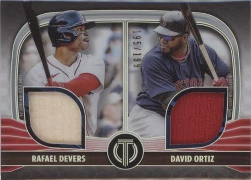 2022 Topps Tribute - David Ortiz Rafael Devers #DR2-DO