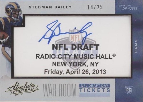 2013 Panini Absolute Stedman Bailey #33