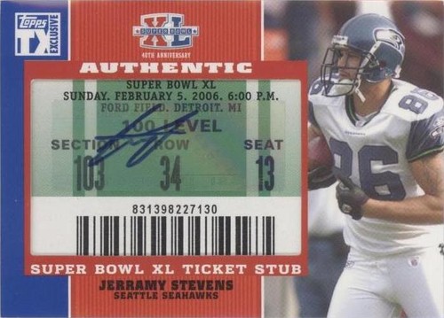 2007 Topps TX Exclusive Jerramy Stevens #SB-JS