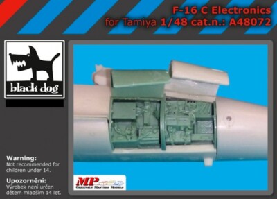Blackdog Models 1/48 GENERAL DYNAMICS F-16B FALCON ELECTRONICS Resin Update Set