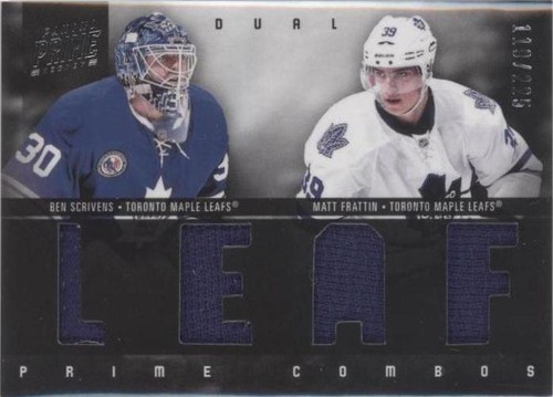 2011-12 Panini Prime - Ben Scrivens Matt Frattin #12
